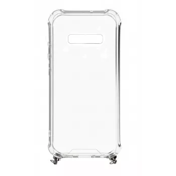 Evelatus Samsung Galaxy S10 Case with Rope Stripes Black Transparent