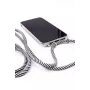 Evelatus Apple iPhone 11 Pro Max Case with Rope Black Stripes Transparent