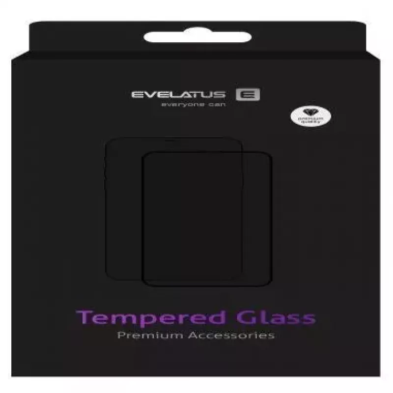 EVELATUS Samsung Galaxy Note 10 Clear Glass UV Screen Protector with Glue