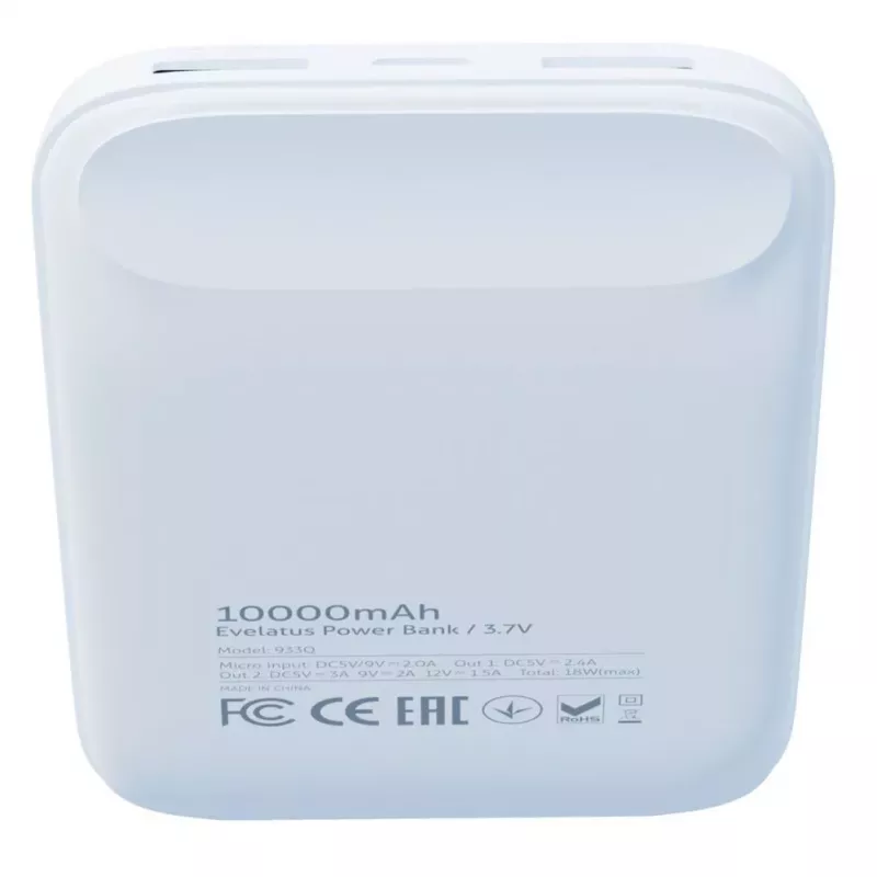 Evelatus Power Bank EPB07 10000 mAh Valge