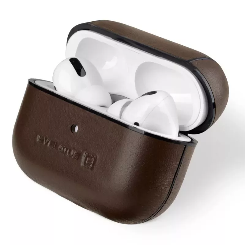 Evelatus Apple AirPods Pro Nahkne Kaitseümbris Pruun