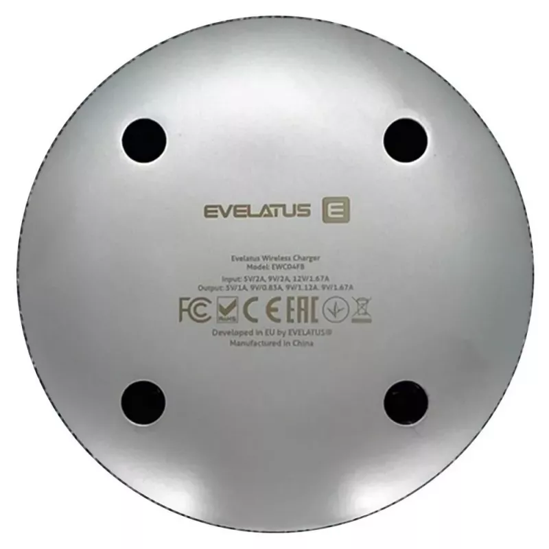 Evelatus Wireless Desk Charger EWC04 Fabric - 10W Qi laadimisalus
