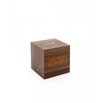 Evelatus Multifunctional Clock EMC02 Wooden - Digitaalne LED-äratuskell temperatuurinäidikuga, pruun puidusüü