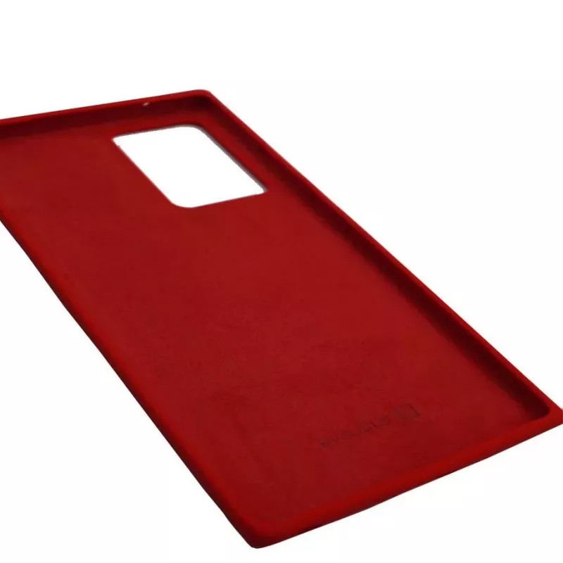 Evelatus Premium Soft Touch Silicone Case for Samsung Galaxy Note 20 Ultra - Red