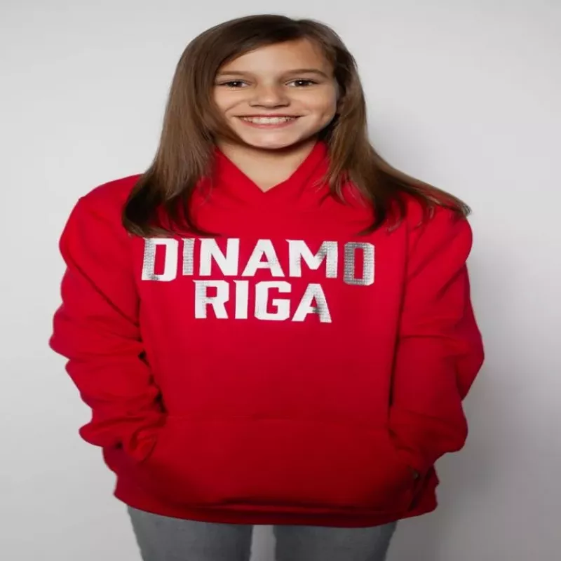 Dinamo laste kapuutsiga dressipluus 4 a punane