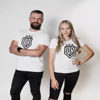 Dinamo meeste T-särk «DINAMO» musta trükiga XXL valge