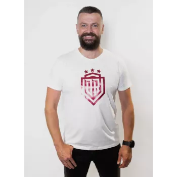 Dinamo meeste T-särk XL «DINAMO» punase metalliktrükiga valge