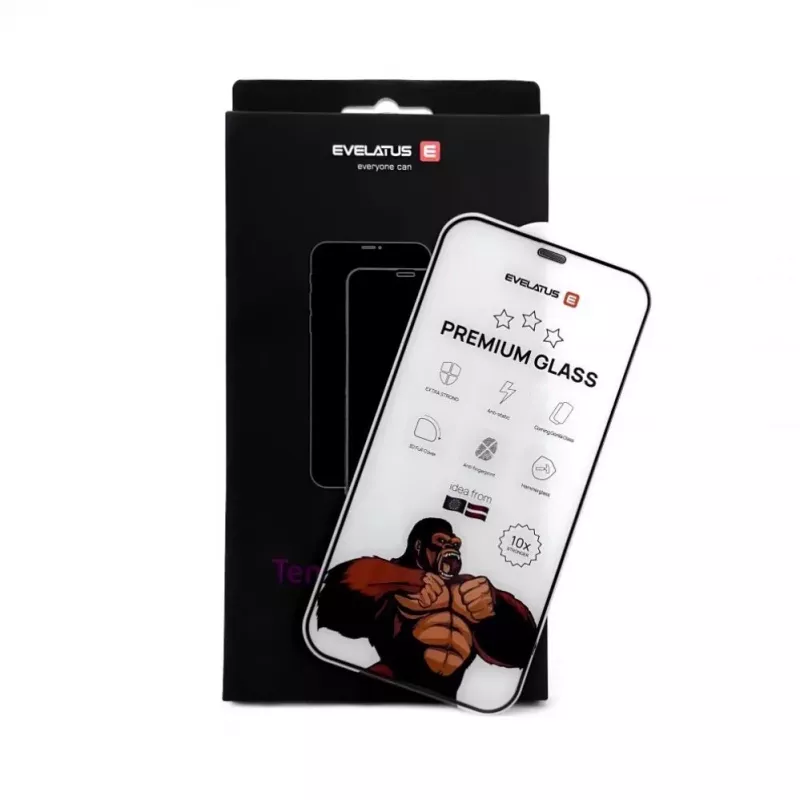 Evelatus Apple iPhone XR/11 Corning Gorilla Glass Anti-Static 3D Full Cover 10X Stronger Screen Protector