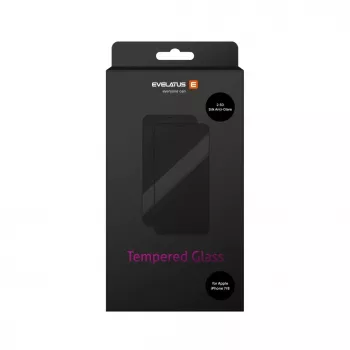 EVELATUS Apple iPhone 7/8/SE2020/SE2022 Matt 2.5D Silk Cover Jaapani liimiga klaas Antistaatiline