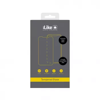 iLike Apple iPhone 7/8/SE 2020/SE 2022 3D Full Cover Glass Screen Protector Black