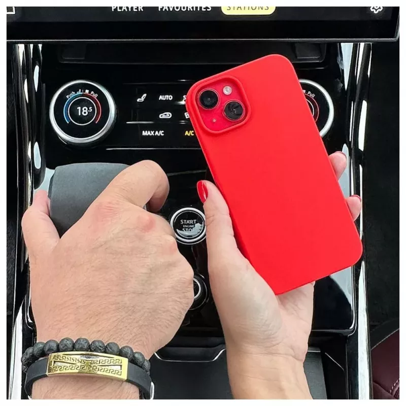 Evelatus Apple iPhone 14 6.1 Premium Soft Touch Silicone Case Red
