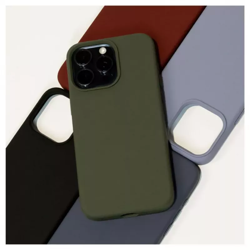 Evelatus Apple iPhone 14 Pro Max 6.7 Premium Soft Touch Silicone Case Midnight Blue