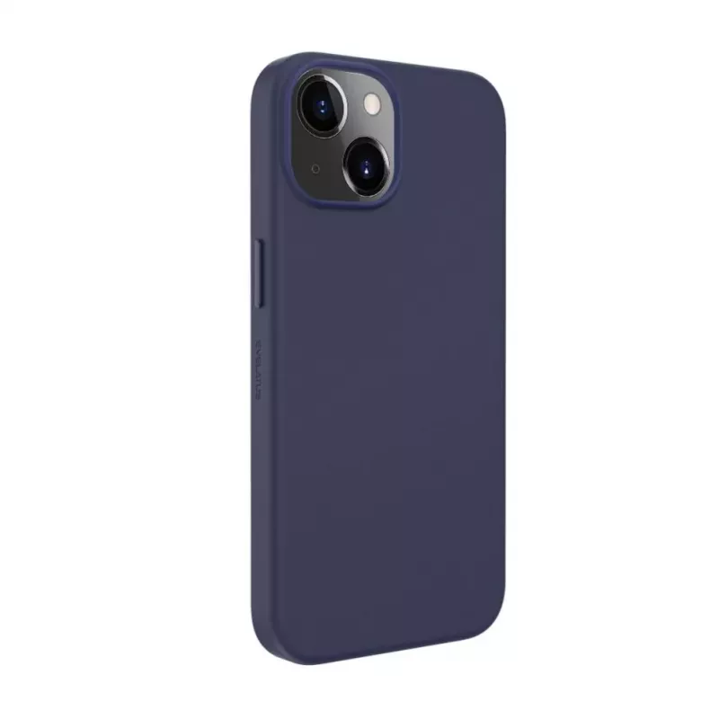 Evelatus Apple iPhone 14 Genuine Leather Case with MagSafe Blue