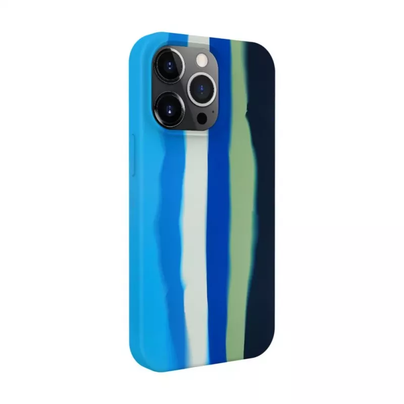 Evelatus Apple iPhone 14 Pro Silicone Case Multi-Colored Blue