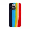 Evelatus Apple iPhone 14 Pro Silicone Case Multi-Colored Rainbow