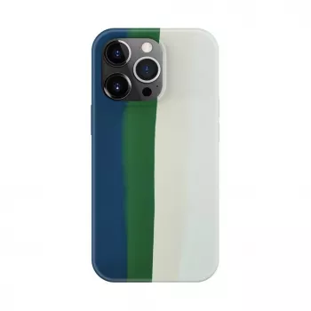 Evelatus Apple iPhone 14 Pro Max Silicone Case Multi-Colored Green