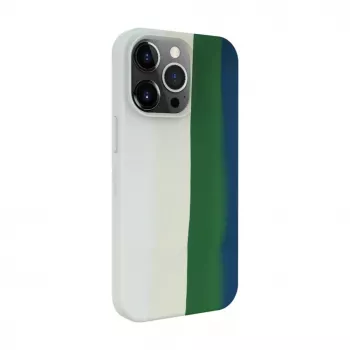Evelatus Apple iPhone 14 Pro Max Silicone Case Multi-Colored Green