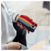 Evelatus Apple iPhone 14 Pro Max Silicone Case Multi-Colored Rainbow