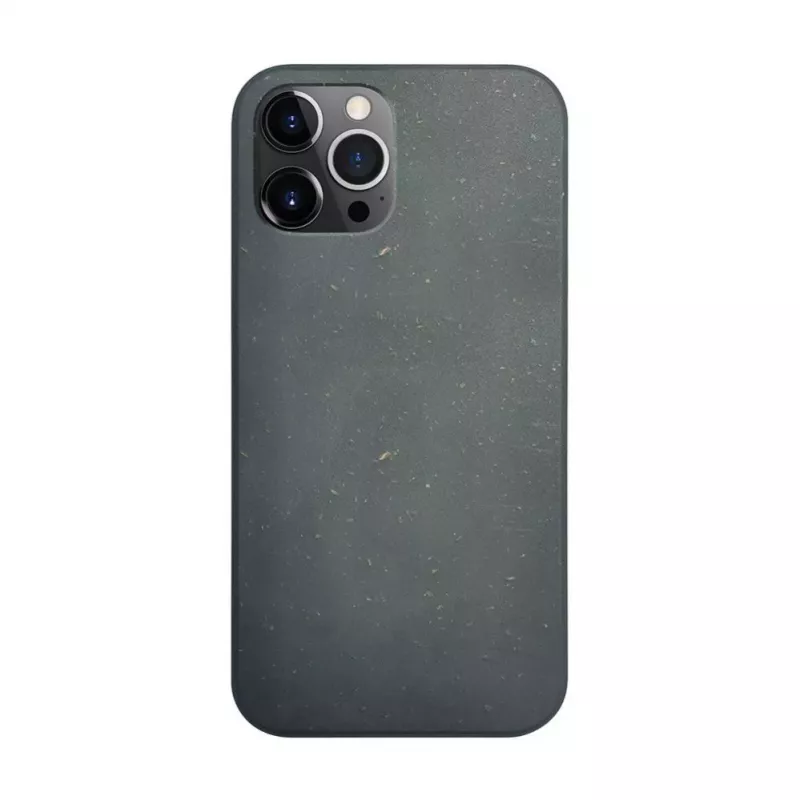 iLike Apple iPhone 12 / 12 Pro Silikoonplastikust ümbris Eco Print Design Must