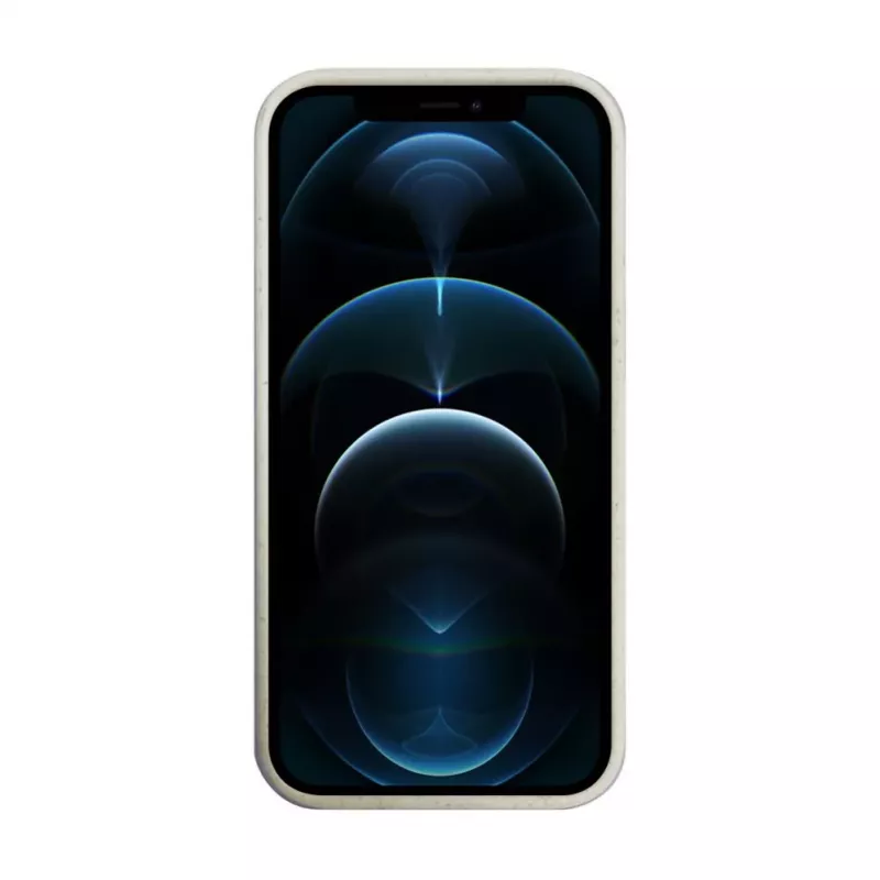 iLike Apple iPhone 12 Pro Max Silikoonkate Eco Print Design Valge