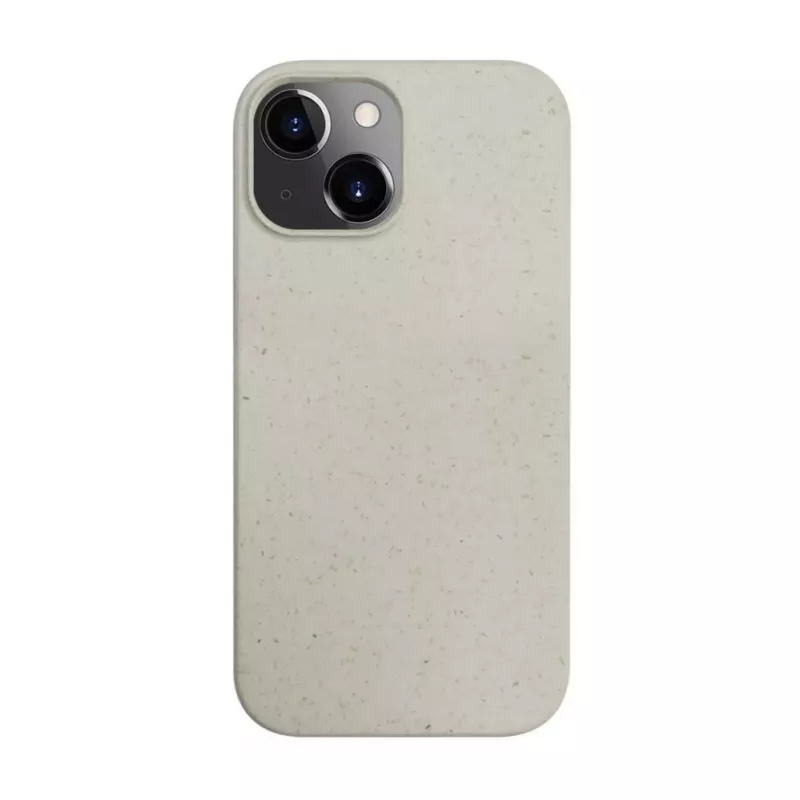 iLike Apple iPhone 13 Silikoonist plastikust ümbris Eco Print Design Valge
