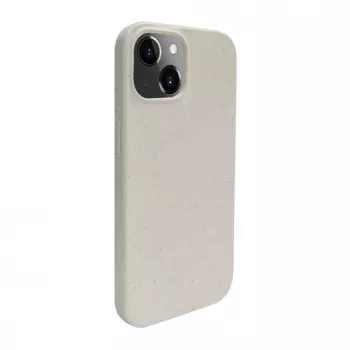 iLike Apple iPhone 13 Silikoonist plastikust ümbris Eco Print Design Valge