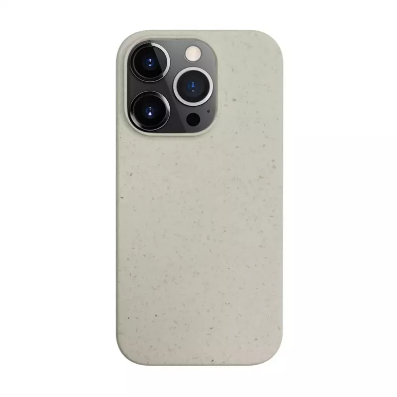 iLike Apple iPhone 13 Pro Silicone Plastic Case Eco Print Design White