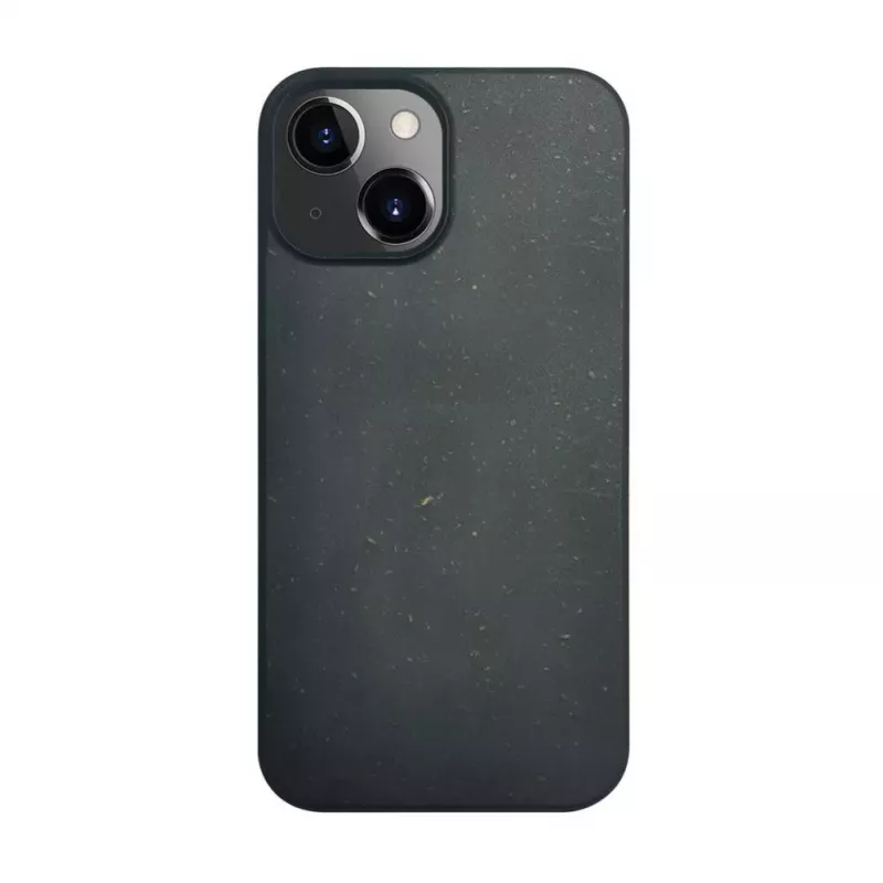 iLike Apple iPhone 14 Silikoonplastikust ümbris Eco Print Design must