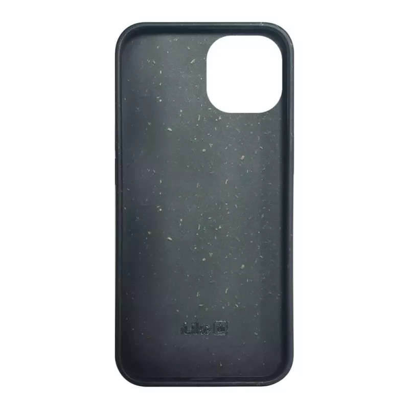 iLike Apple iPhone 14 Silikoonplastikust ümbris Eco Print Design must