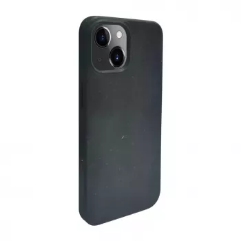 iLike Apple iPhone 14 Silikoonplastikust ümbris Eco Print Design must