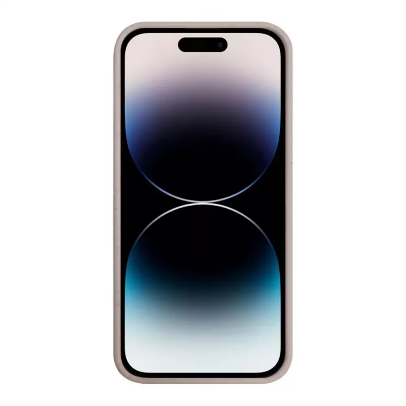 iLike Apple iPhone 14 Pro Max Silikoonist plastikust ümbris Eco Print disain beež