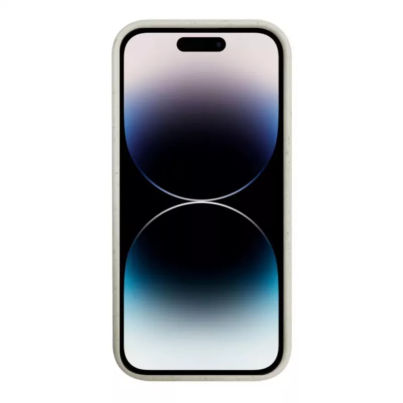 iLike Apple iPhone 14 Pro silikoon-plastik korpus Eco Print Design valge