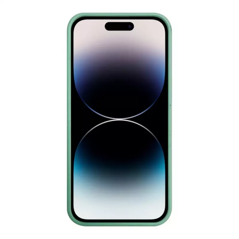 iLike Apple iPhone 14 Pro Silikoonplastikust ümbris Eco Print Design Flower Green