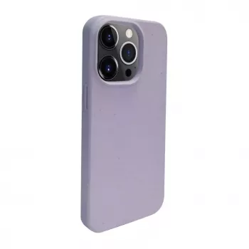iLike Apple iPhone 14 Pro silikoonist plastikust ümbris Eco Print disainiga lilla lillemustriga