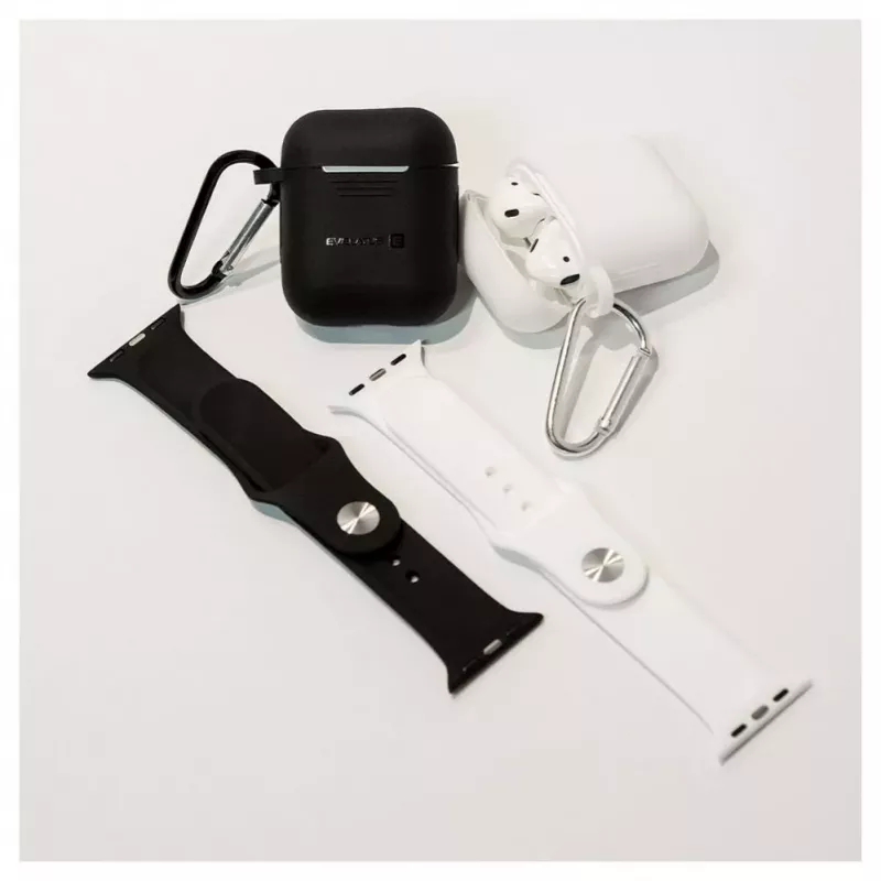 Evelatus Apple Watch 38/40/41mm Silicone Loop Watch Strap (110mm S/M) White