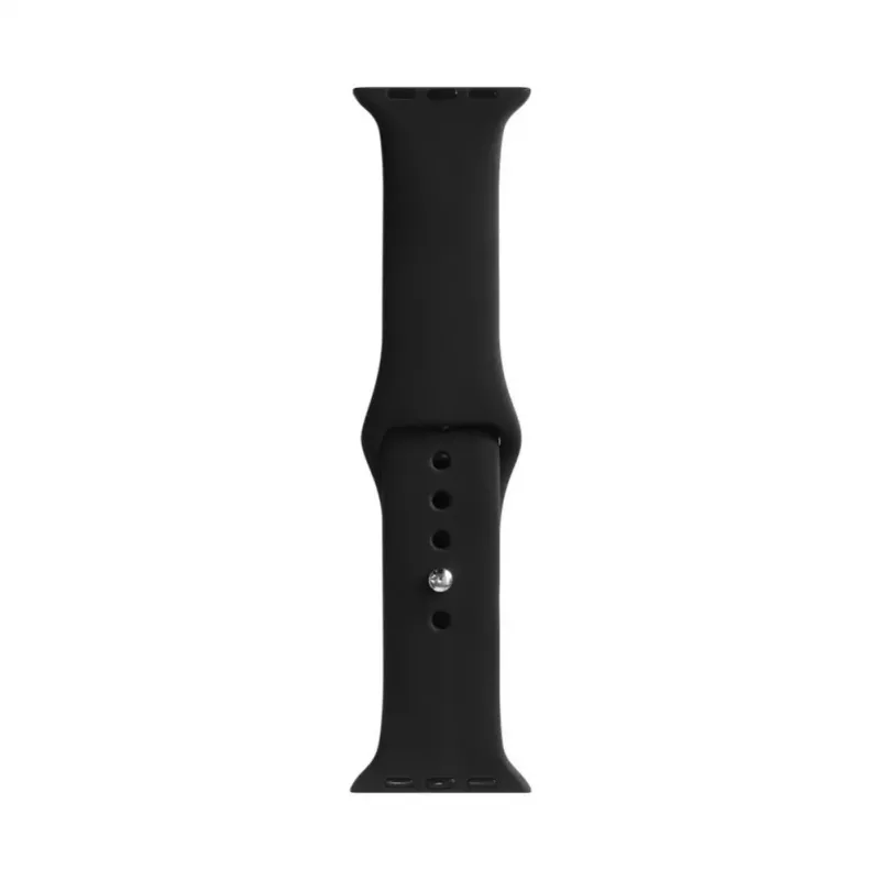 Evelatus Apple Watch 42/44/45mm Silicone Loop Watch Strap (S/M 110mm) Black