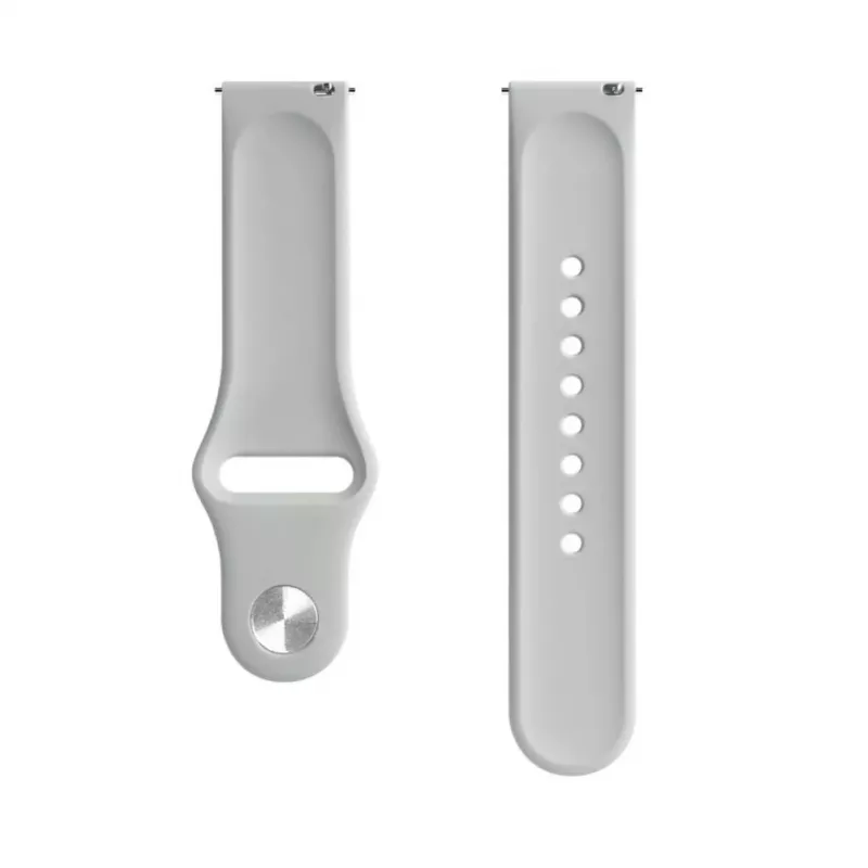 Evelatus 20mm Silicone Loop Watch Straps (S/M 110mm) Gray