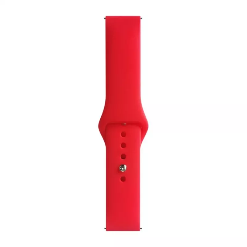 Evelatus 20mm Silicone Loop Watch Strap (S/M 110mm) Red