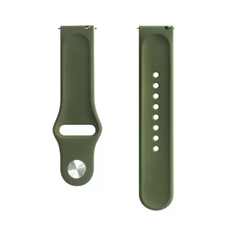 Evelatus Watch 22mm Silicone Loop Watch Strap (S/M 110mm) Olive