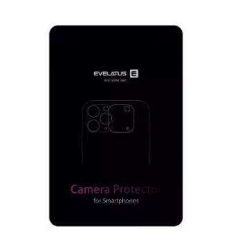 Evelatus Samsung Galaxy S23 Full Camera Lens Protector Armor - Karastatud klaas alumiiniumraamiga, 9H kõvadus, must