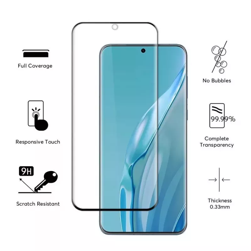 Evelatus Huawei P60 2.5D Full Cover Japan Liim Klaas Antistaatiline Ekraanikaitse