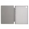 Evelatus Galaxy Tab A8 10.5 (2021) Book Cover imiteeritud mikrokiud sisemusega hõbedane