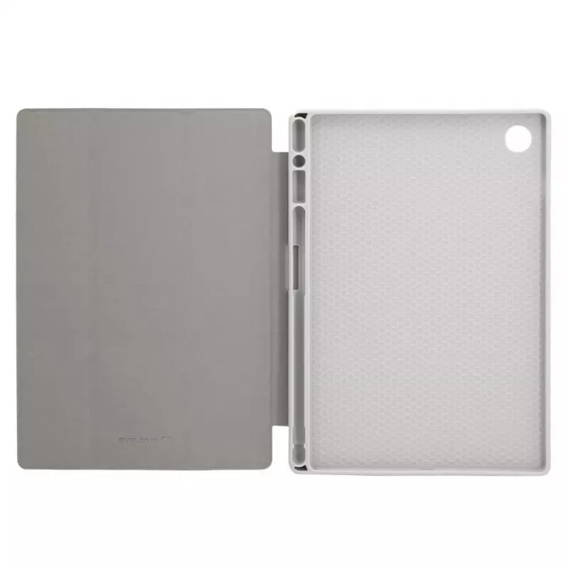 Evelatus Galaxy Tab A8 10.5 (2021) Book Cover imiteeritud mikrokiud sisemusega hõbedane