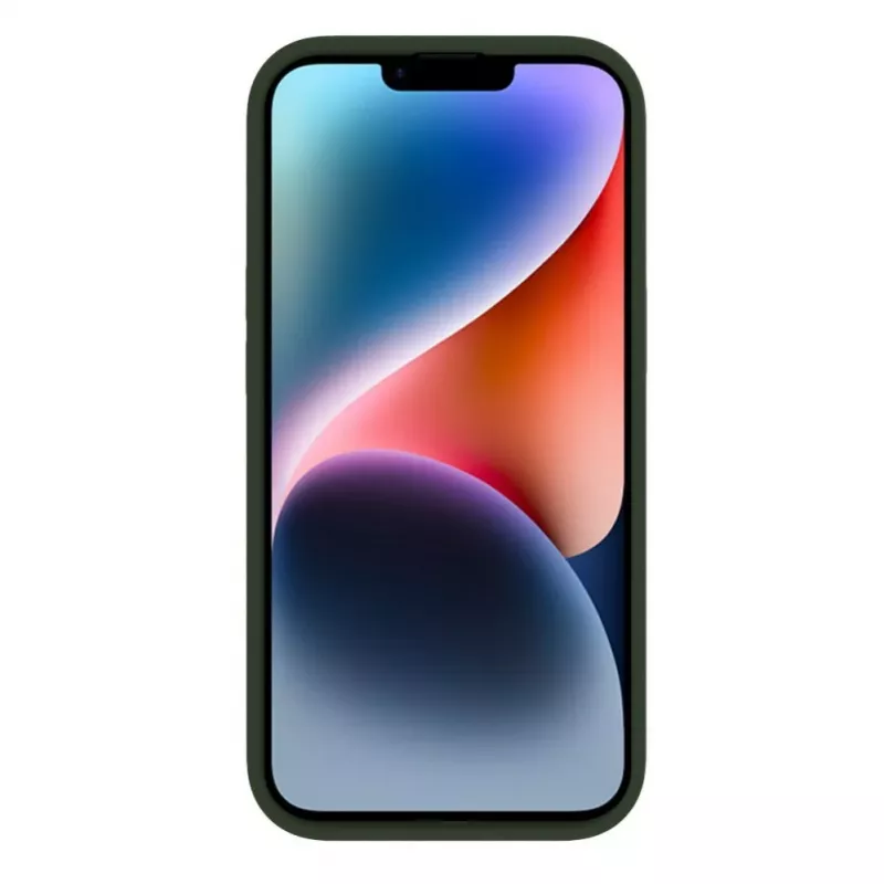 Evelatus Apple iPhone 15 Premium Soft Touch Silicone Case Dark Olive