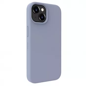 Evelatus Apple iPhone 15 Premium Soft Touch Silicone Case Lavender Gray