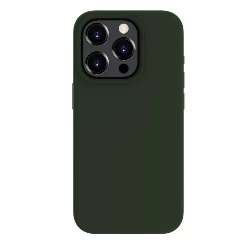 Evelatus Apple iPhone 15 Pro Premium Soft Touch Silicone Case Dark Olive