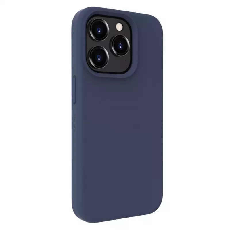 Evelatus Apple iPhone 15 Pro Max Premium Soft Touch Silicone Case Midnight Blue