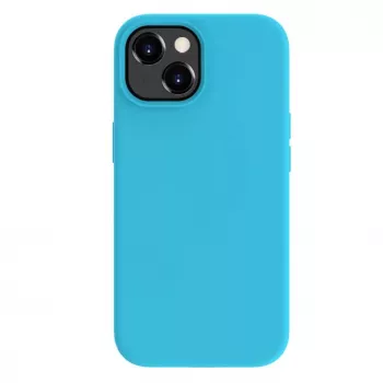 Evelatus Apple iPhone 15 Premium Magsafe Soft Touch Silicone Case Cyan Blue