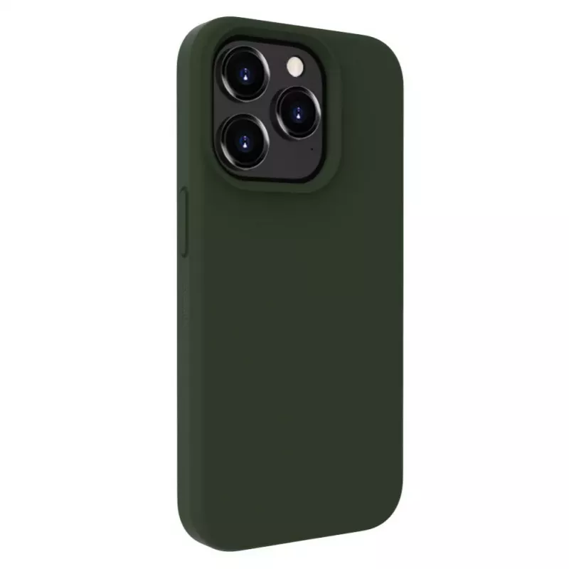 Evelatus Apple iPhone 15 Pro Max Premium MagSafe Soft Touch Silicone Case Dark Olive