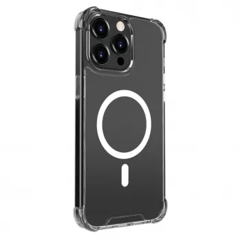 Evelatus Apple iPhone 15 Pro Max Shockproof Case with MagSafe Transparent